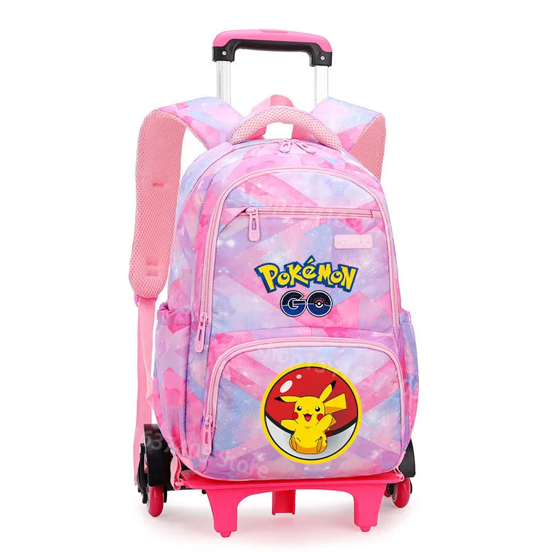 Cartable à Roulette Pokémon 48cm 6 Roues Waterproof