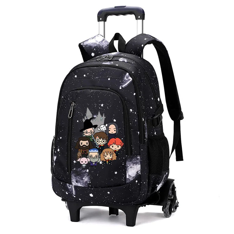 Cartable à Roulette Sorcier 6 Roues Compartiment Laptop Monte-Escaliers