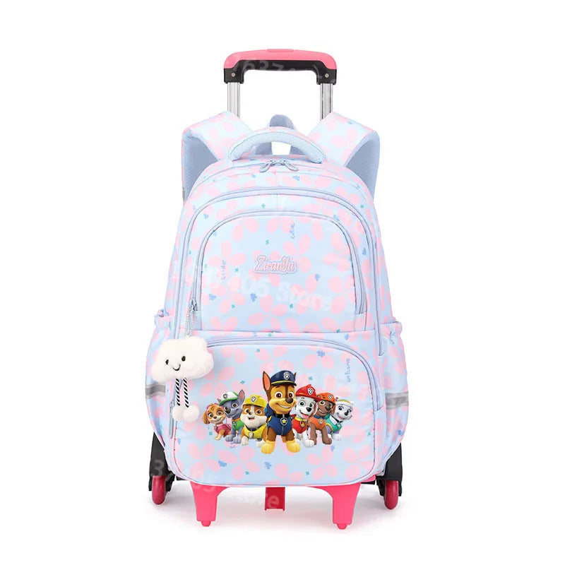 Cartable à Roulette Pat Patrouille 50cm 6 Roues Grande Capacité