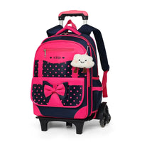 Cartable à Roulette Fille 42cm Set 2 Pièces