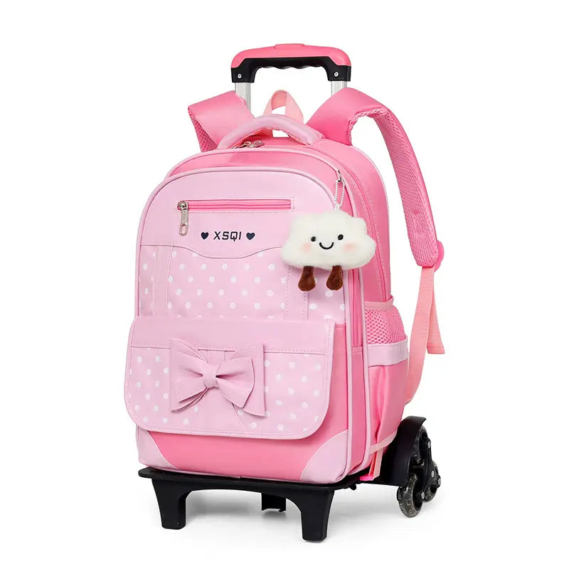 Cartable à Roulette Fille 42cm Set 2 Pièces