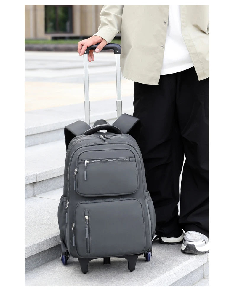Cartable à Roulette Garçon 48cm Grande Capacité