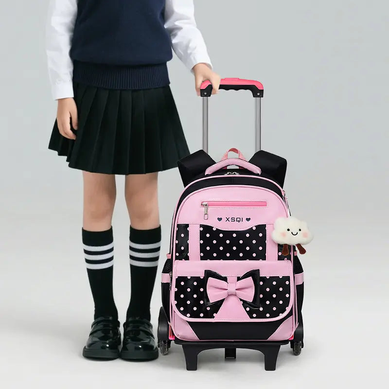 Cartable à Roulette Fille 42cm Set 2 Pièces